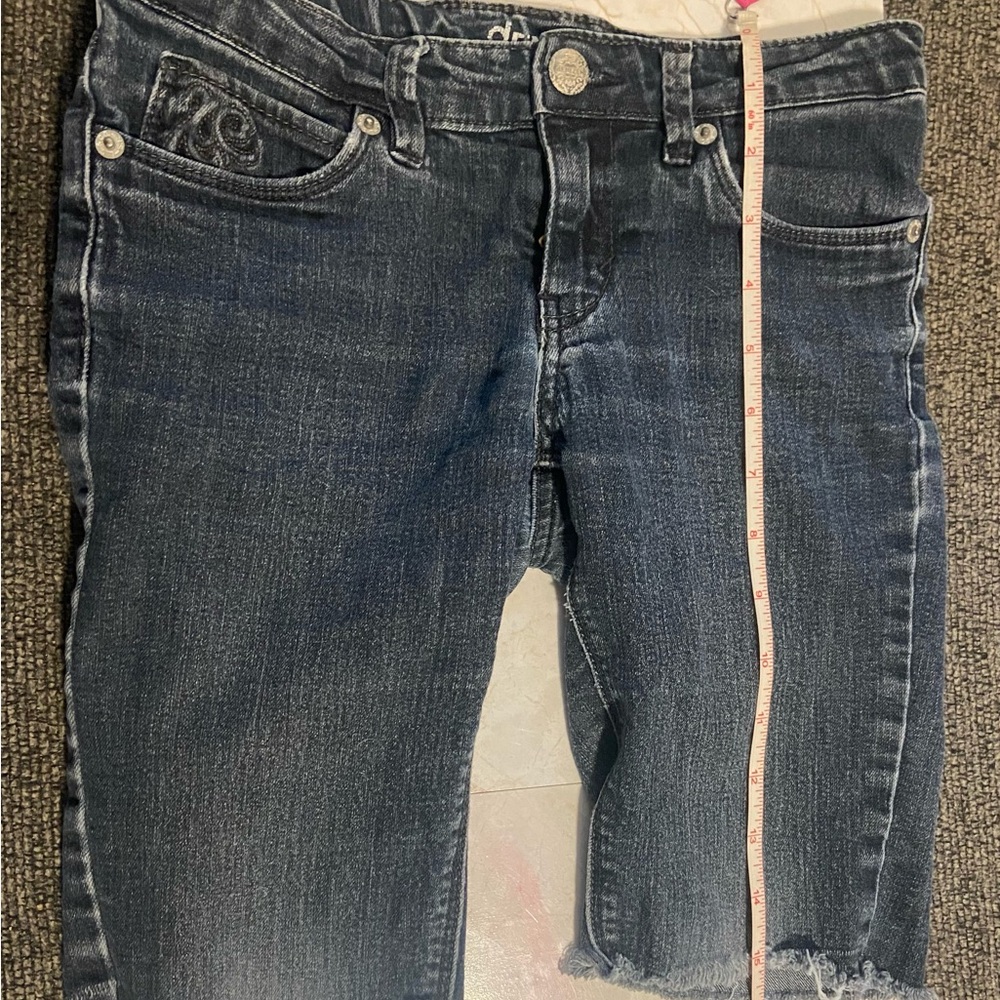 EUC Size 10 Girls Dark Blue Denim Shorts